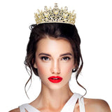 Teardrop Marquise Stone Accented Crown Tiara - Madeline Love - Flyclothing LLC