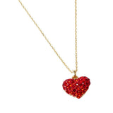 Crystal Pave Heart Pendant Necklace - Madeline Love - Flyclothing LLC