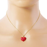 Crystal Pave Heart Pendant Necklace - Madeline Love - Flyclothing LLC