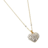 Crystal Pave Heart Pendant Necklace - Madeline Love - Flyclothing LLC