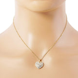Crystal Pave Heart Pendant Necklace - Madeline Love - Flyclothing LLC
