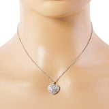 Crystal Pave Heart Pendant Necklace - Madeline Love - Flyclothing LLC