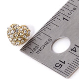 Crystal Paved Heart Stud Earrings - Madeline Love - Flyclothing LLC