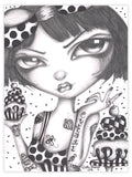 Black Market Art Company Cupcake Claire Print