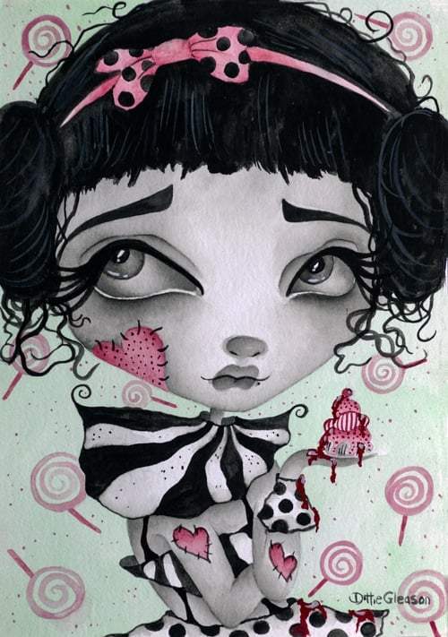 Black Market Art Company Cupcake Print - Black Market Art Company - Flyclothing LLC