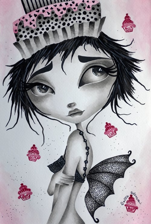Black Market Art Company Cupcake The Fairy Print
