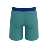 The Curacao | Teal Long Leg Ball Hammock® Pouch Underwear With Fly - Shinesty - Flyclothing LLC
