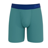 The Curacao | Teal Long Leg Ball Hammock® Pouch Underwear With Fly - Shinesty - Flyclothing LLC