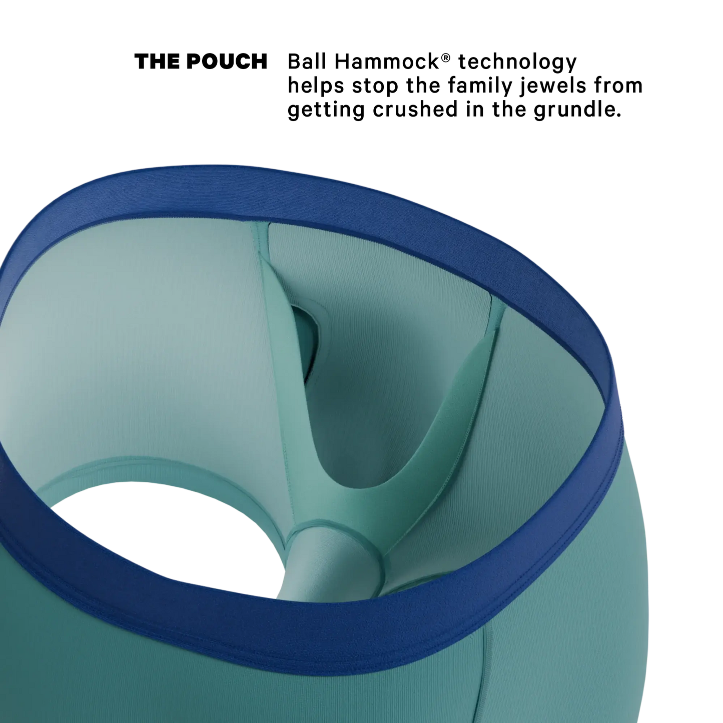The Curacao | Teal Ball Hammock® Pouch Trunks Underwear - Shinesty - Flyclothing LLC