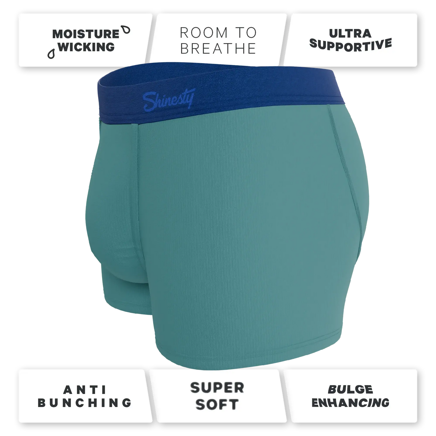 The Curacao | Teal Ball Hammock® Pouch Trunks Underwear - Shinesty - Flyclothing LLC
