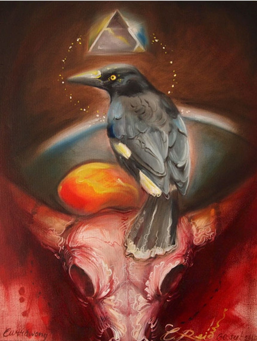 Black Market Art Company Currawong Print