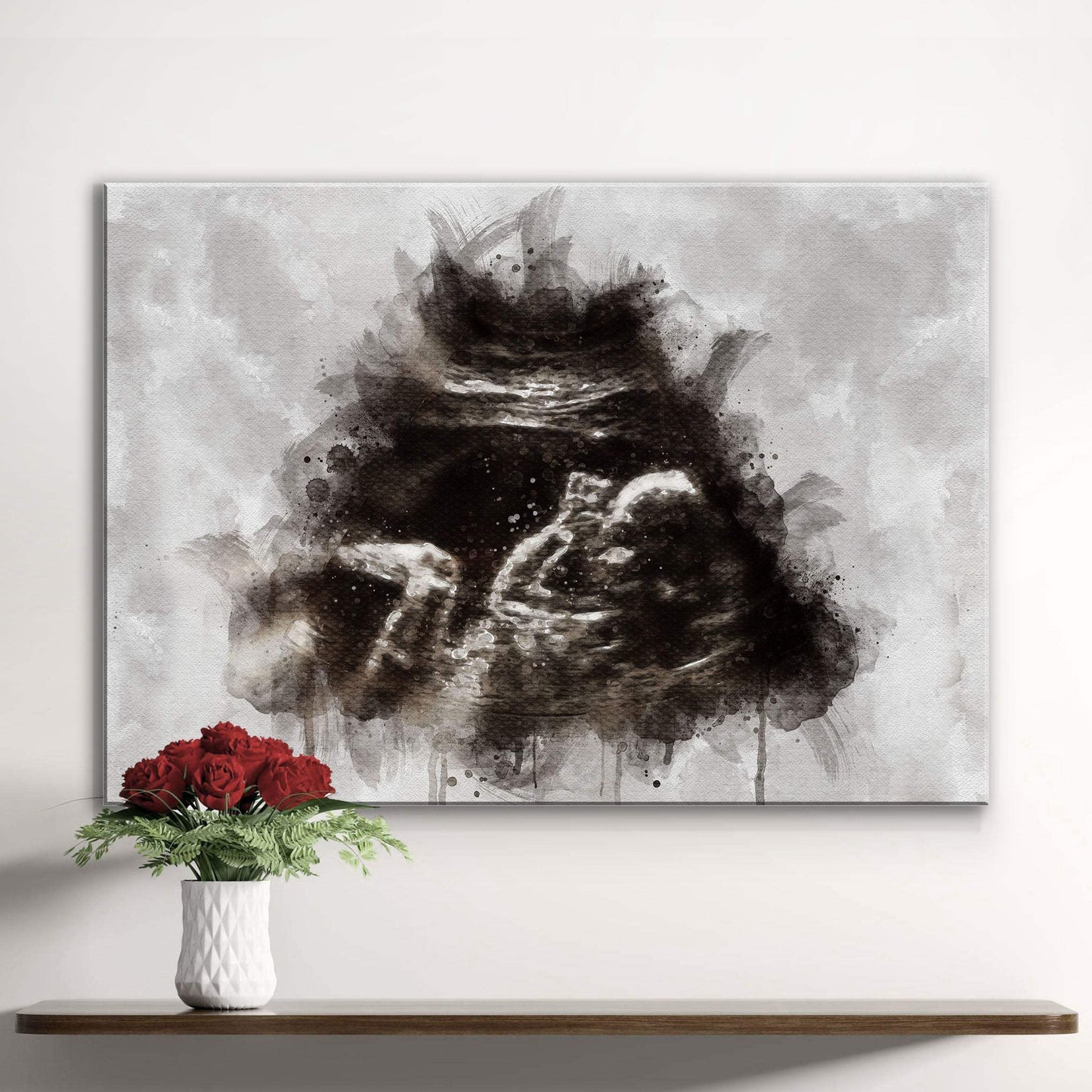 Custom Baby Ultrasound Watercolor Portrait - Tailored Canvases - Flyclothing LLC