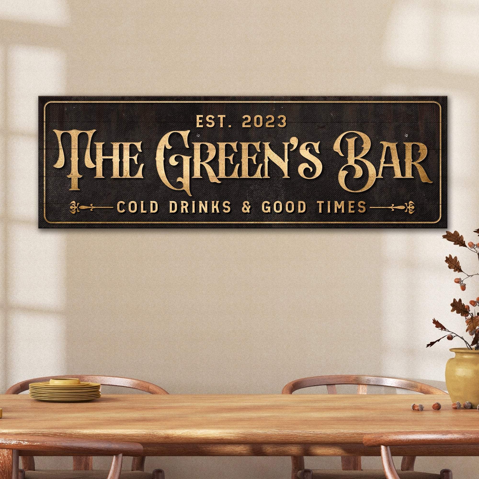 Custom Bar Sign III - Tailored Canvases - Flyclothing LLC