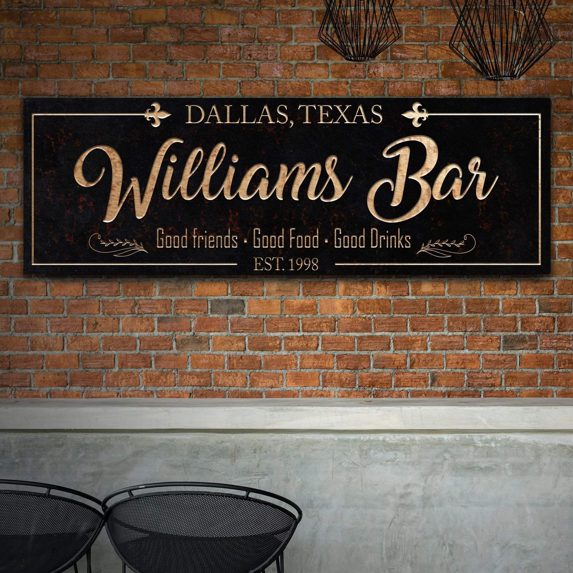 Custom Bar Sign - Tailored Canvases - Flyclothing LLC