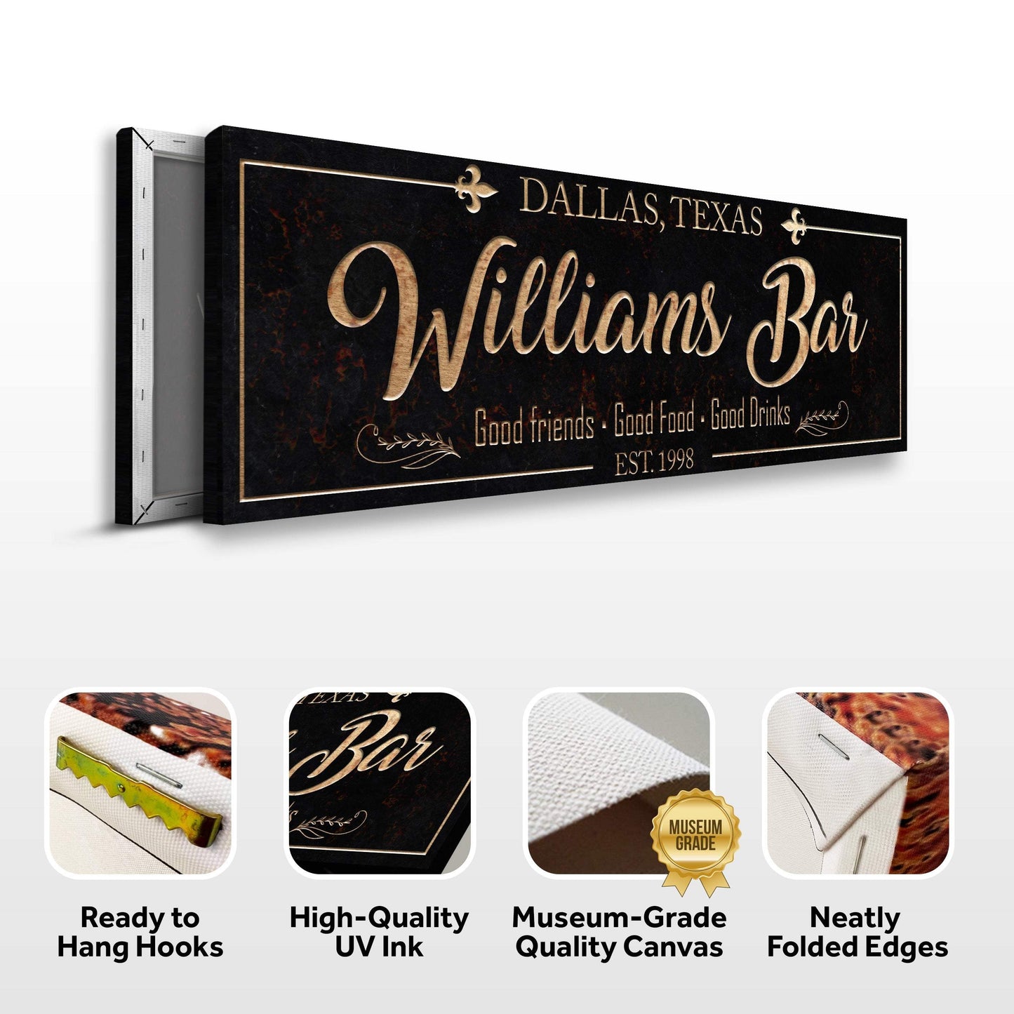 Custom Bar Sign - Tailored Canvases - Flyclothing LLC