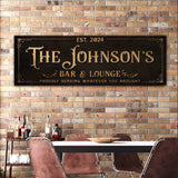 Custom Bar & Lounge Sign III - Tailored Canvases - Flyclothing LLC