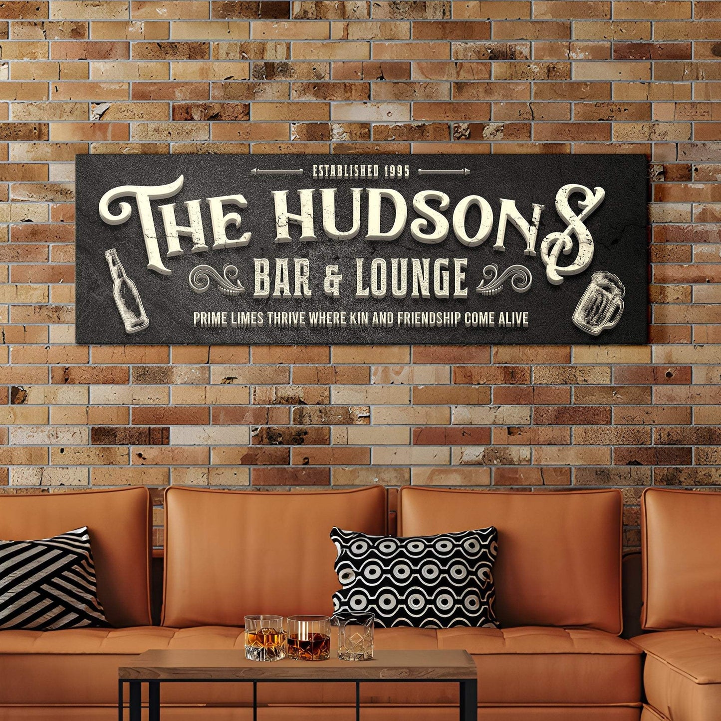 Custom Bar & Lounge Sign II - Tailored Canvases - Flyclothing LLC