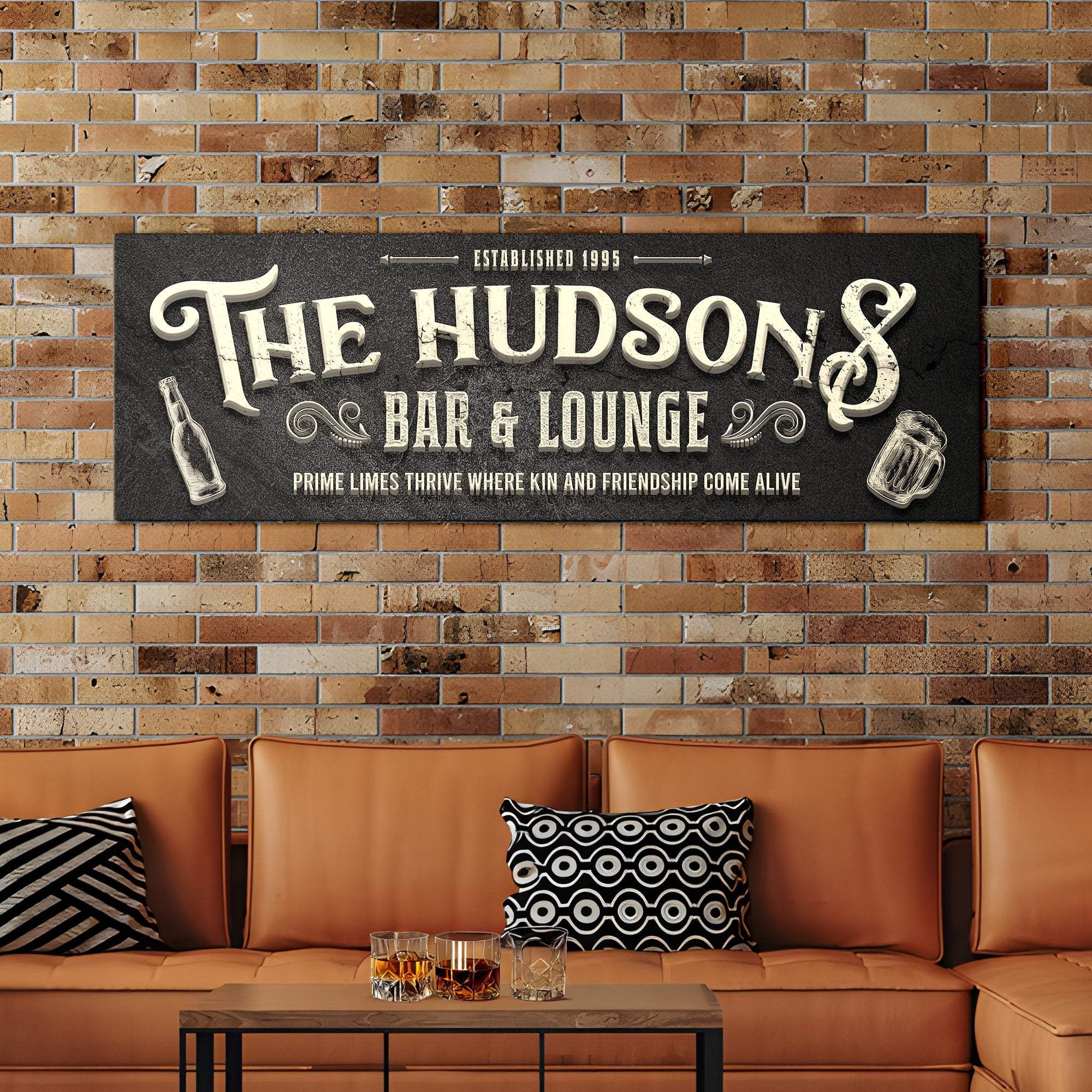 Custom Bar & Lounge Sign II - Tailored Canvases - Flyclothing LLC