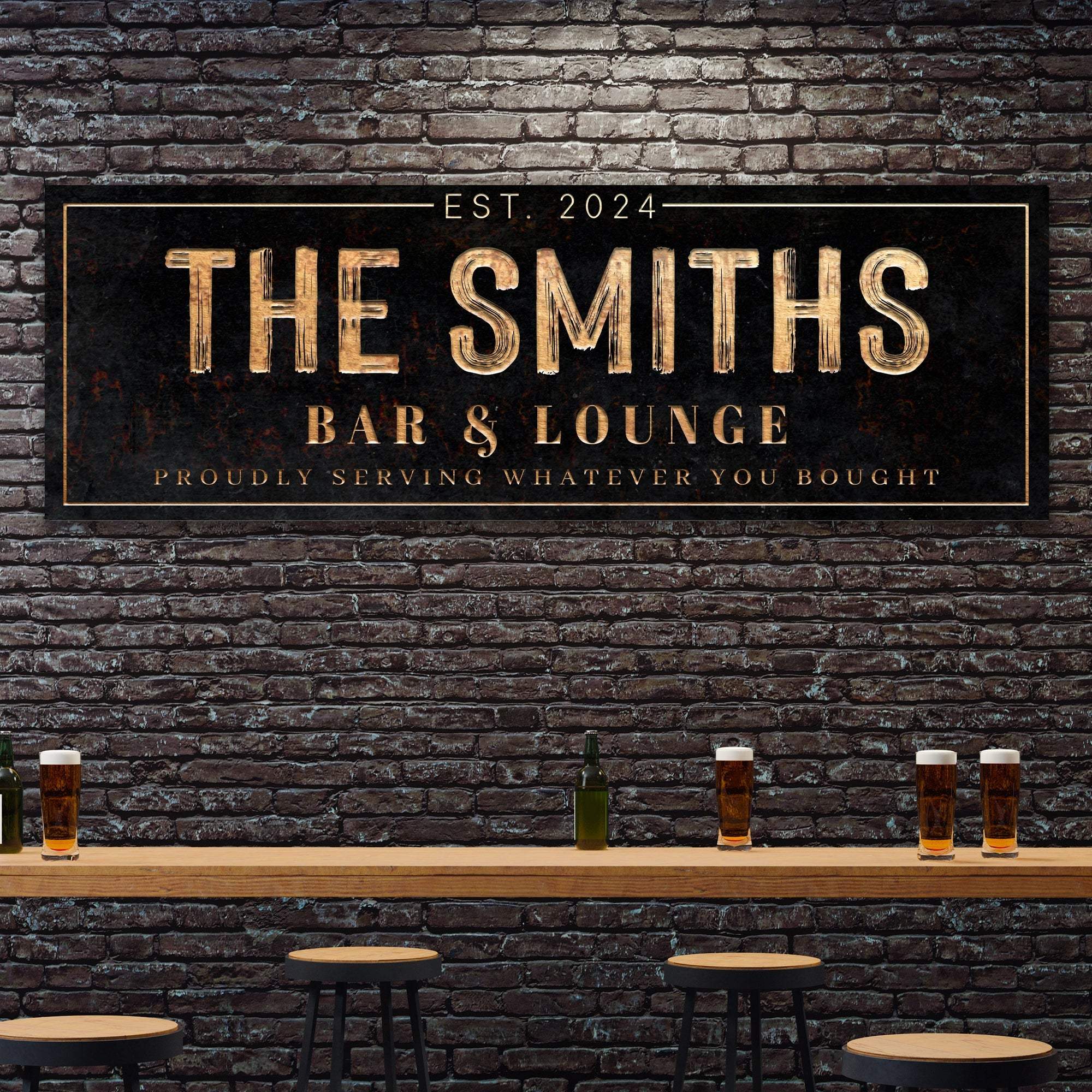 Custom Bar & Lounge Sign - Tailored Canvases - Flyclothing LLC
