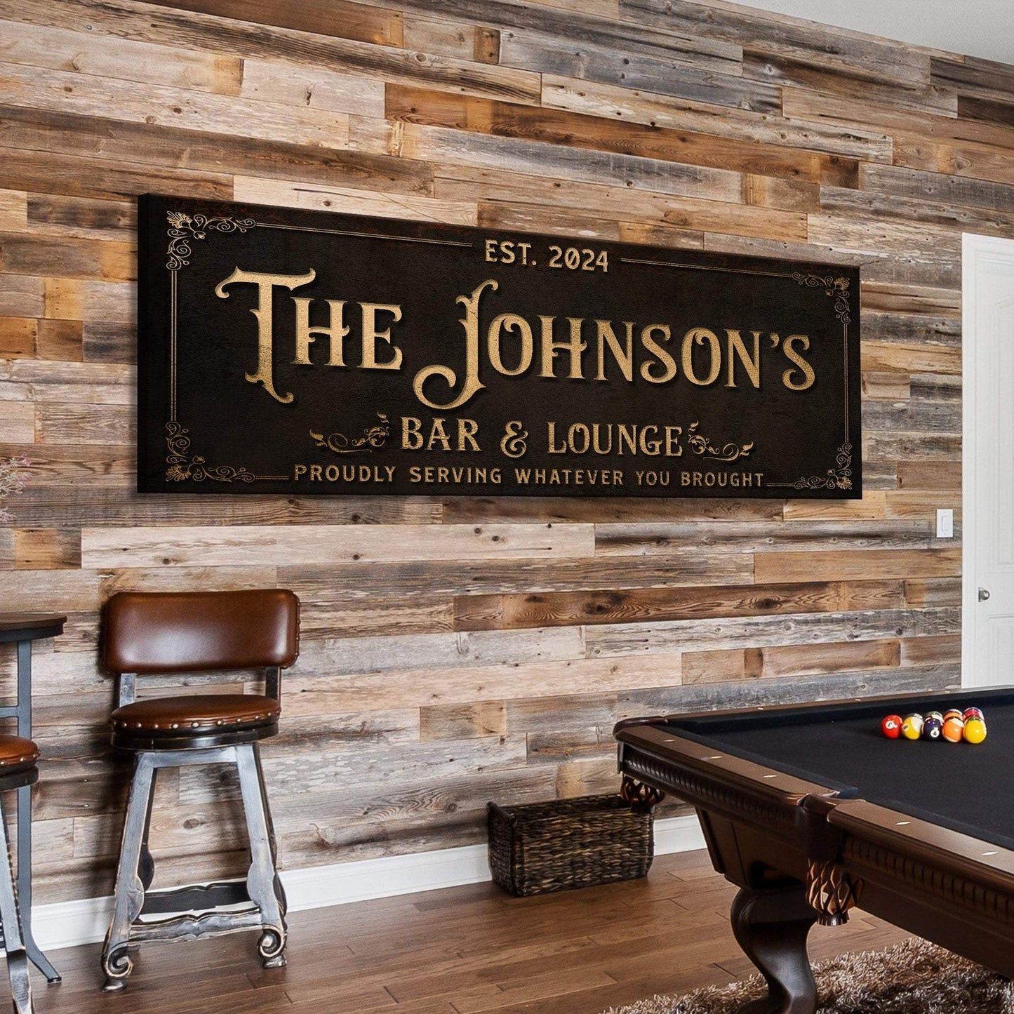 Custom Bar & Lounge Sign III - Tailored Canvases - Flyclothing LLC