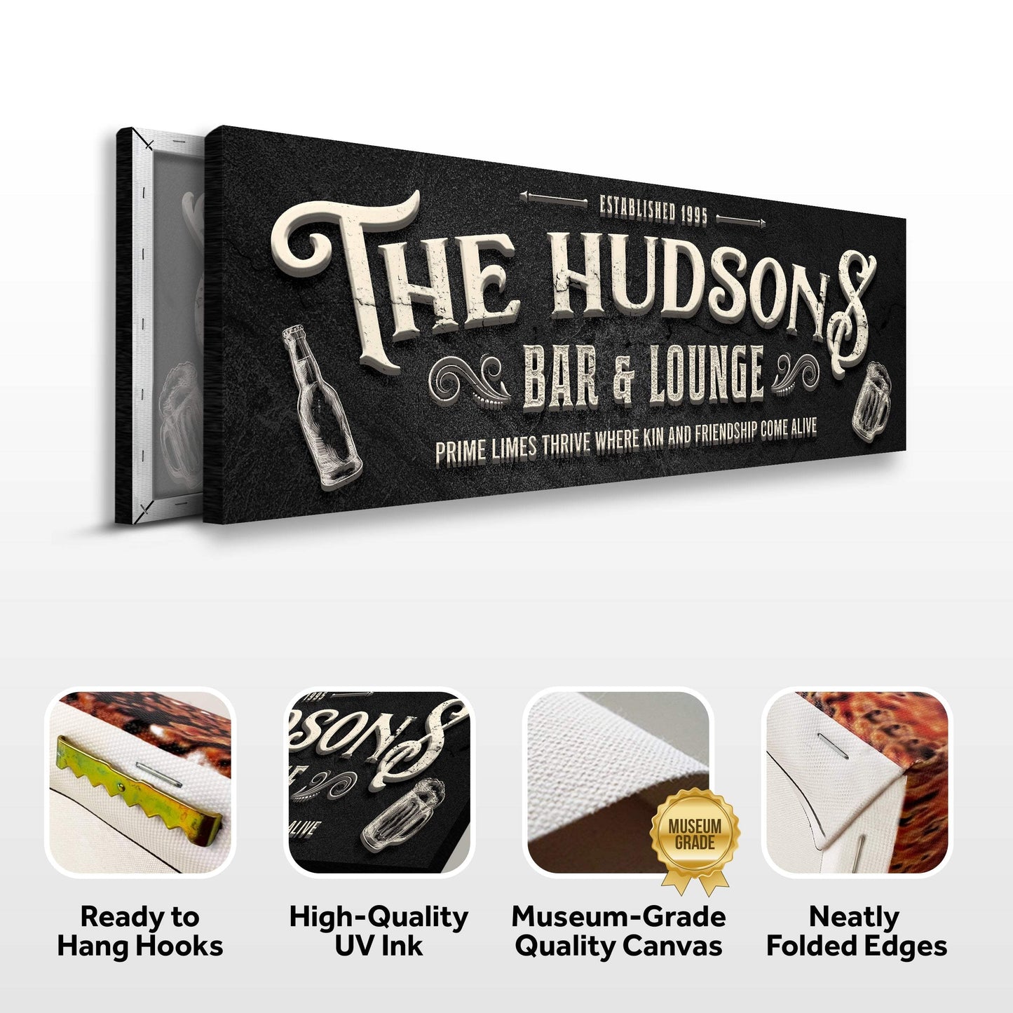 Custom Bar & Lounge Sign II - Tailored Canvases - Flyclothing LLC