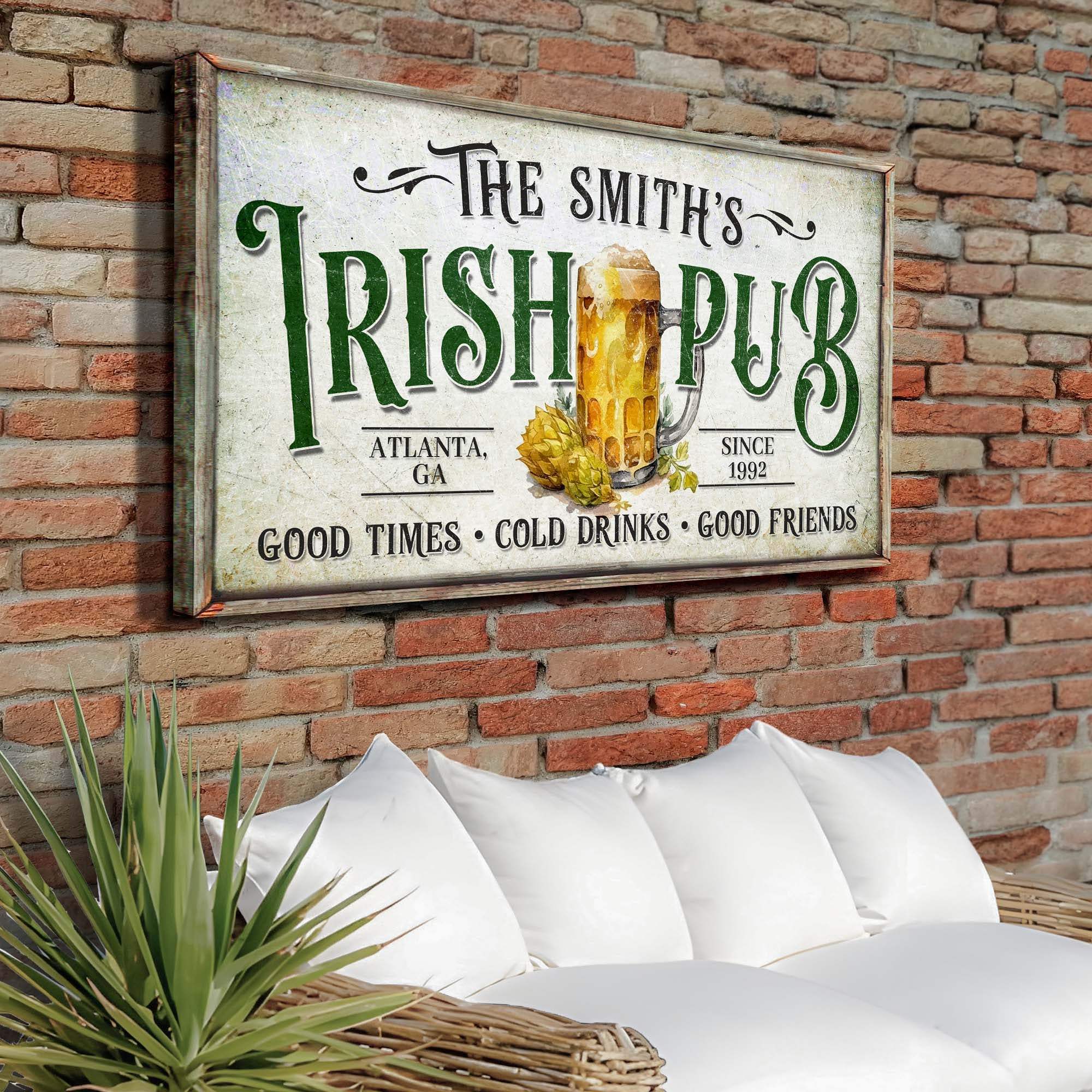 Custom Irish Pub Bar Sign II - Tailored Canvases - Flyclothing LLC