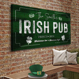 Custom Irish Pub Bar Sign - Tailored Canvases - Flyclothing LLC