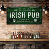 Custom Irish Pub Bar Sign - Tailored Canvases - Flyclothing LLC