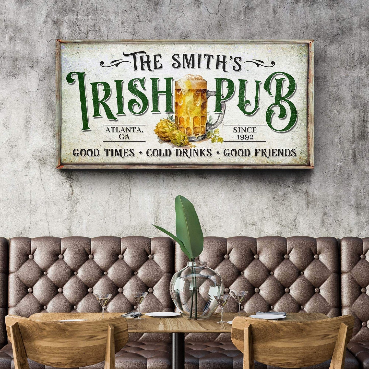 Custom Irish Pub Bar Sign II - Tailored Canvases - Flyclothing LLC