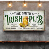 Custom Irish Pub Bar Sign II - Tailored Canvases - Flyclothing LLC