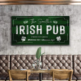 Custom Irish Pub Bar Sign - Tailored Canvases - Flyclothing LLC