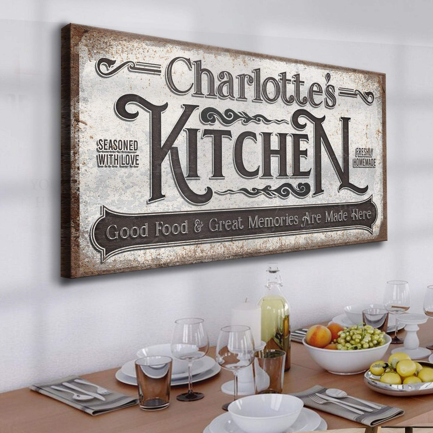 Custom Kitchen Sign II - Tailored Canvases - Flyclothing LLC