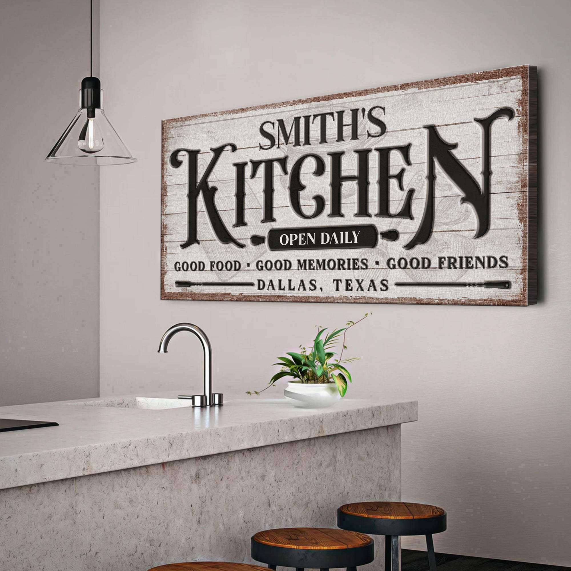 Custom Kitchen Sign - Tailored Canvases - Flyclothing LLC
