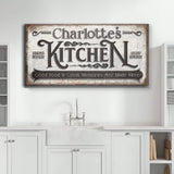 Custom Kitchen Sign II - Tailored Canvases - Flyclothing LLC