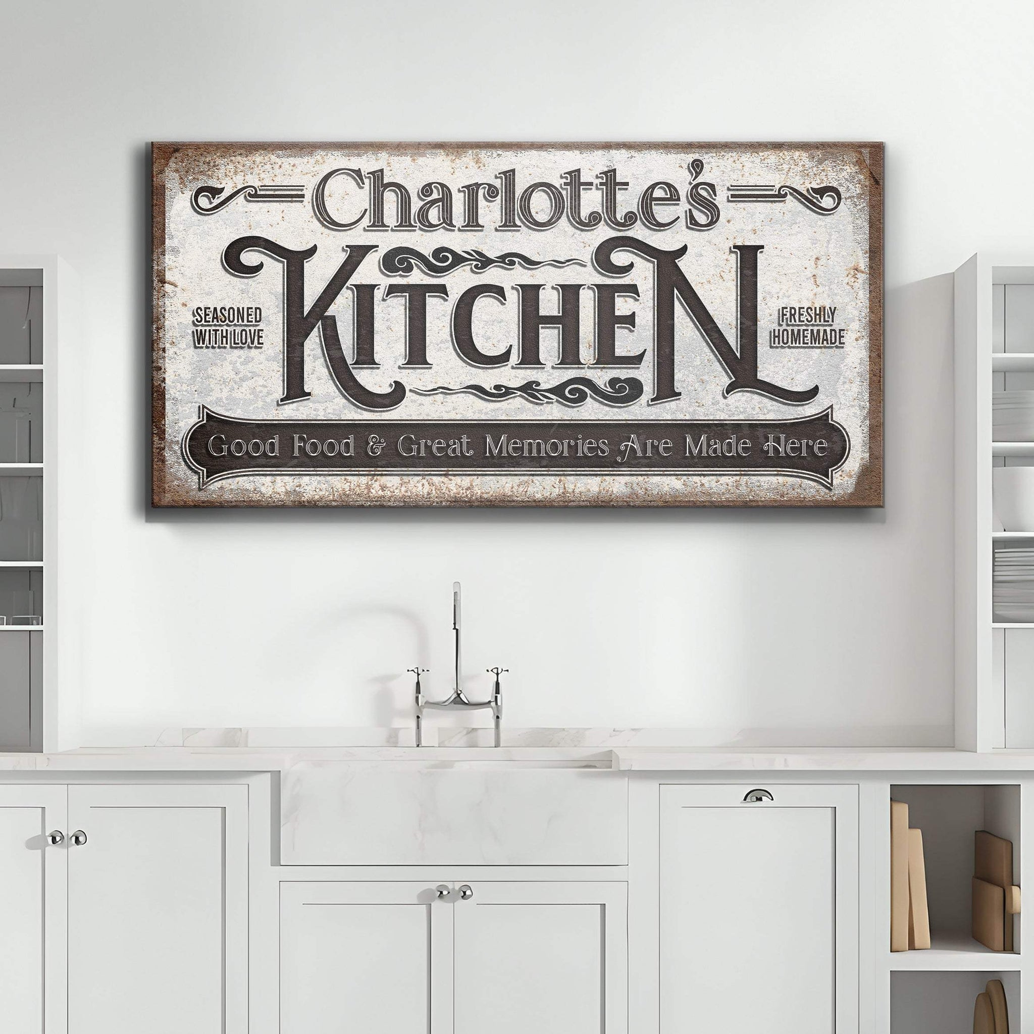 Custom Kitchen Sign II - Tailored Canvases - Flyclothing LLC