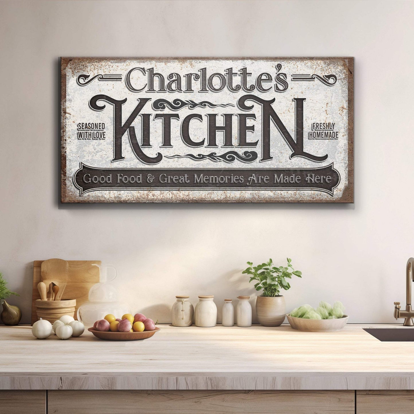 Custom Kitchen Sign II - Tailored Canvases - Flyclothing LLC