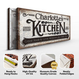 Custom Kitchen Sign II - Tailored Canvases - Flyclothing LLC