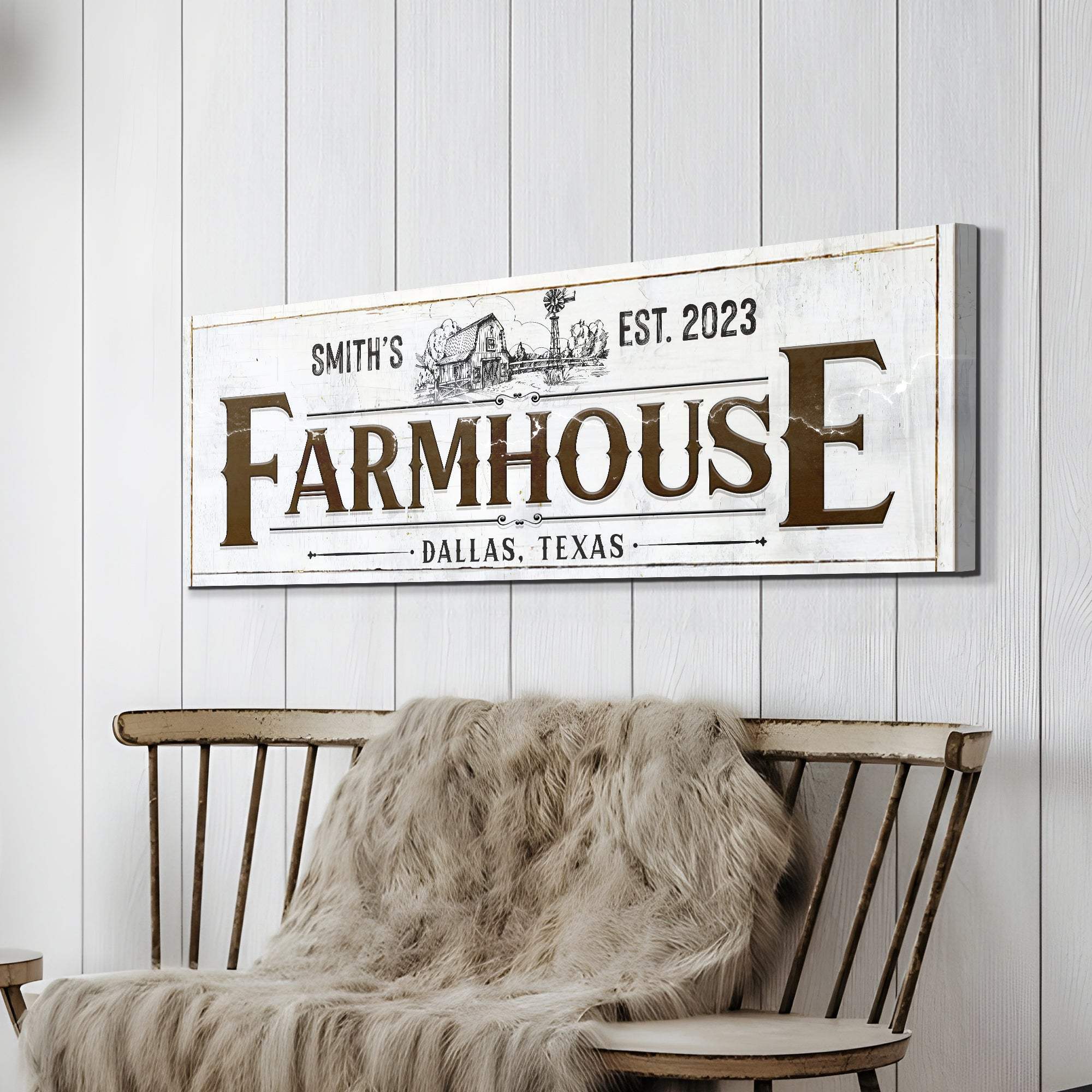Custom Rustic Farmhouse Sign II - Tailored Canvases - Flyclothing LLC