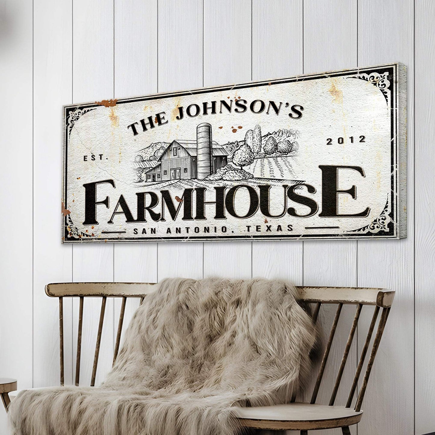 Custom Rustic Farmhouse Sign III - Tailored Canvases - Flyclothing LLC