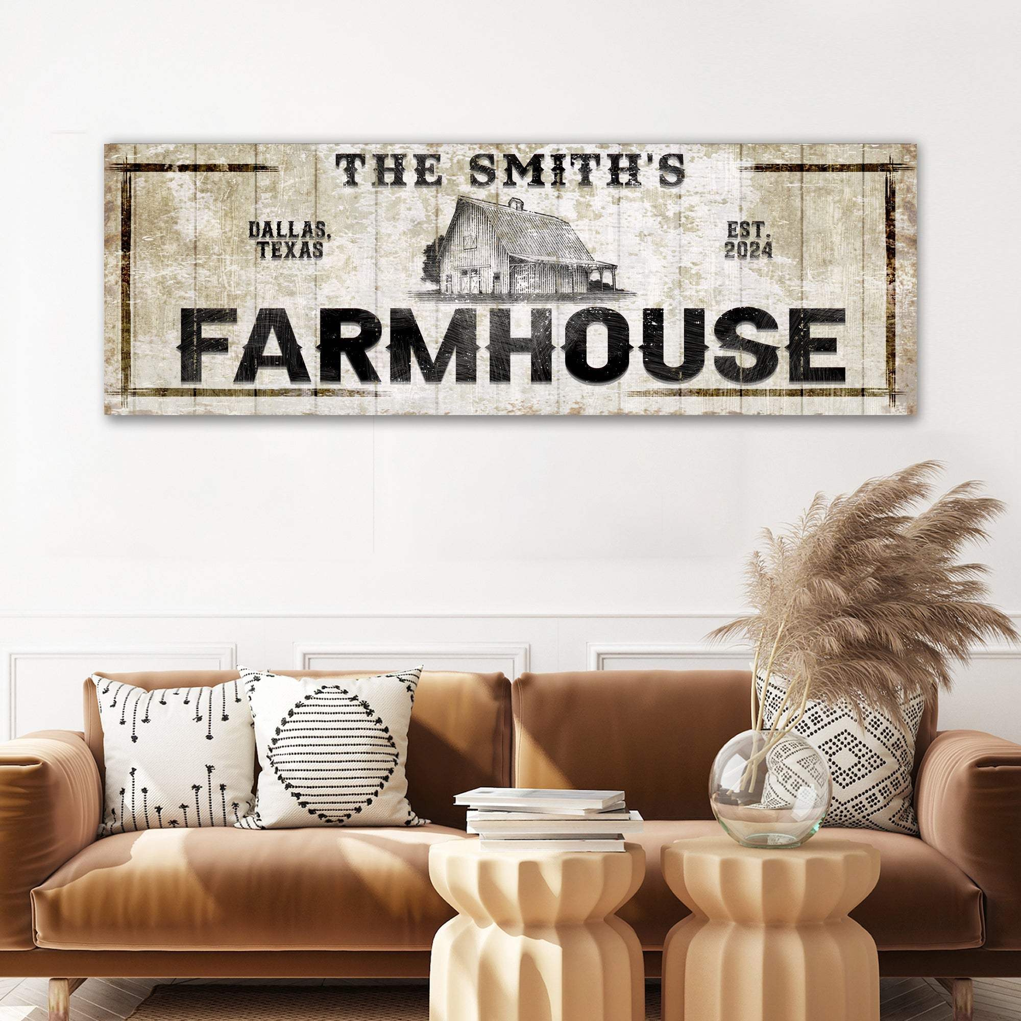 Custom Rustic Farmhouse Sign - Tailored Canvases - Flyclothing LLC