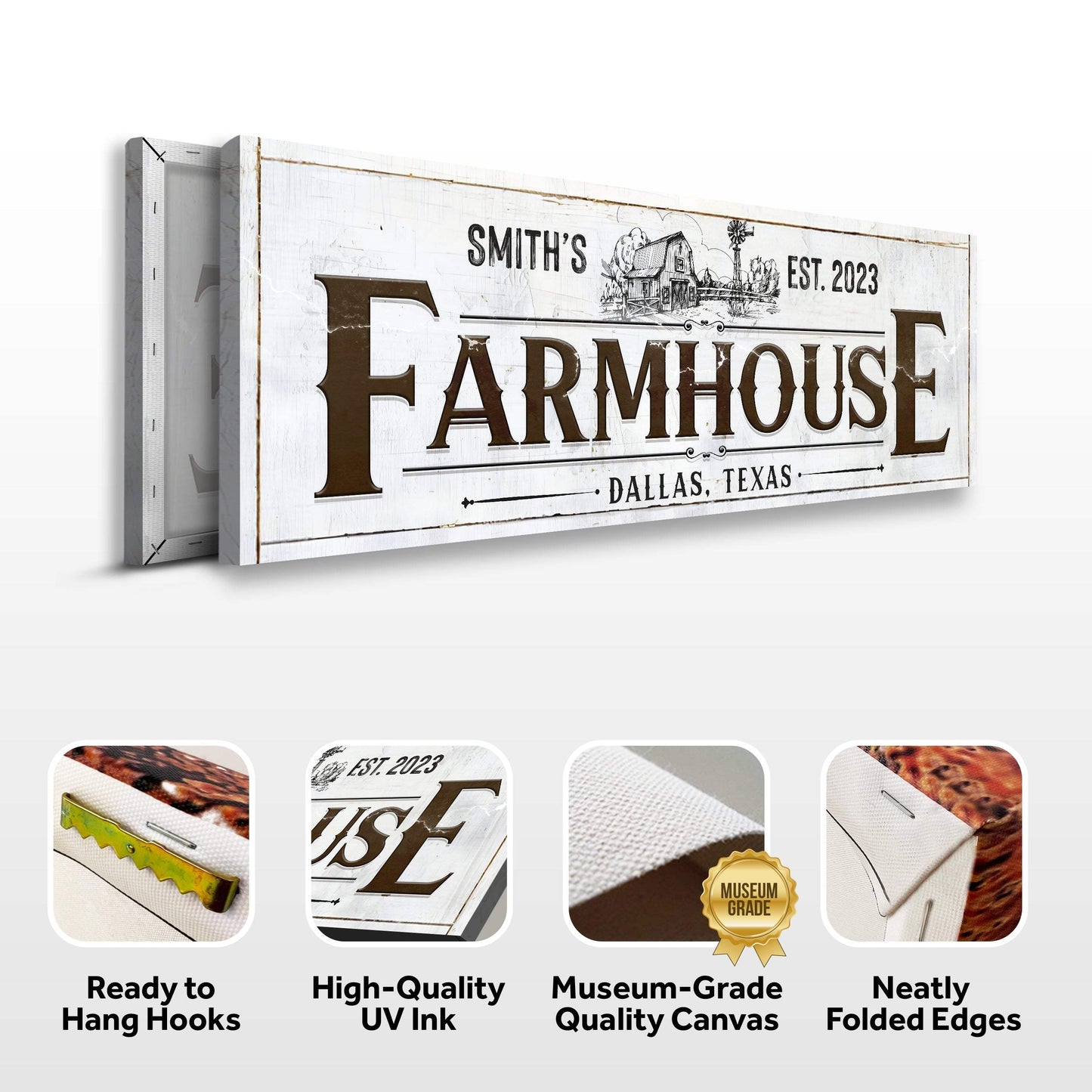 Custom Rustic Farmhouse Sign II - Tailored Canvases - Flyclothing LLC