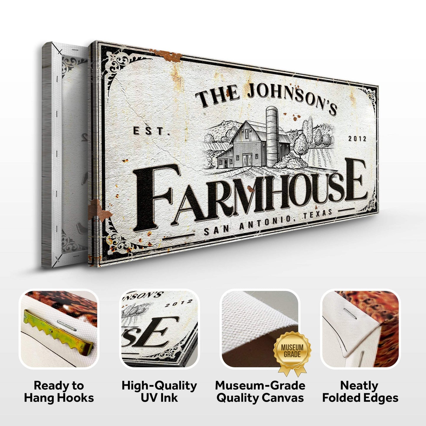 Custom Rustic Farmhouse Sign III - Tailored Canvases - Flyclothing LLC