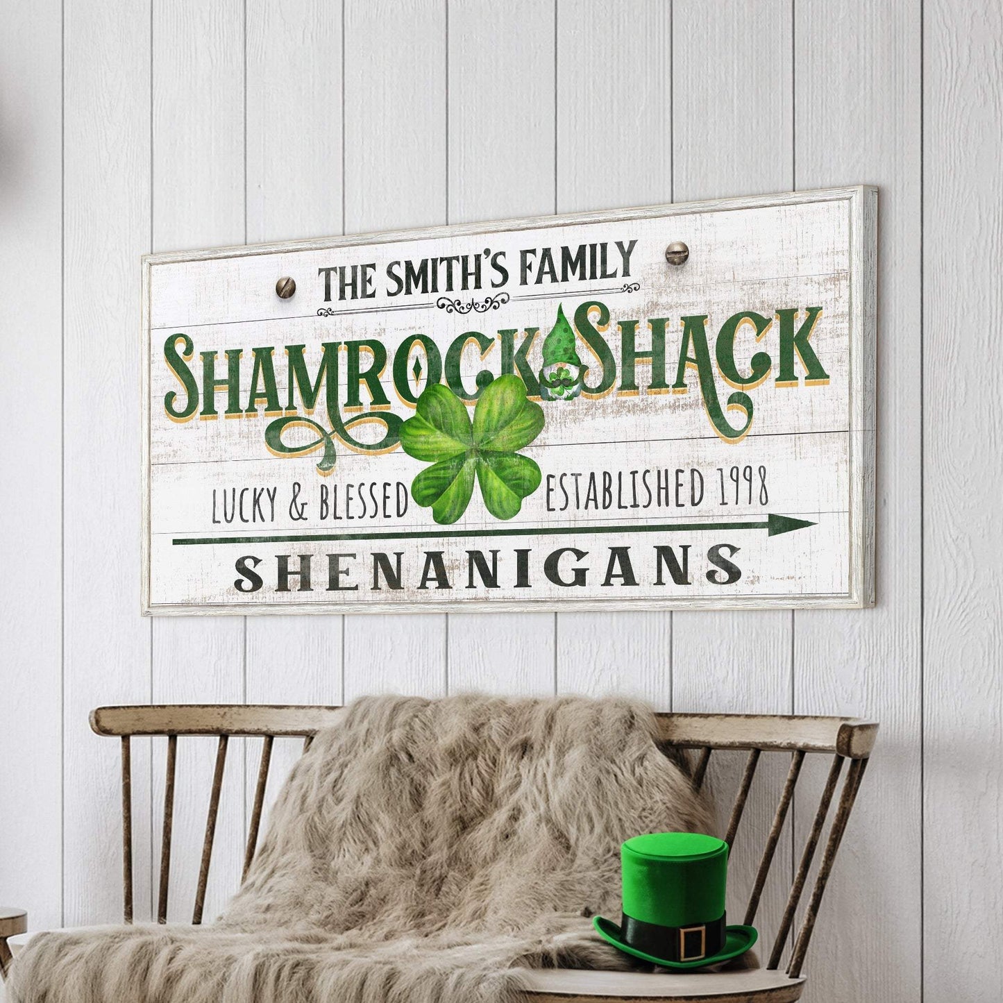 Custom Shamrock Shack Sign - Tailored Canvases - Flyclothing LLC