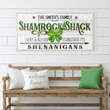 Custom Shamrock Shack Sign - Tailored Canvases - Flyclothing LLC