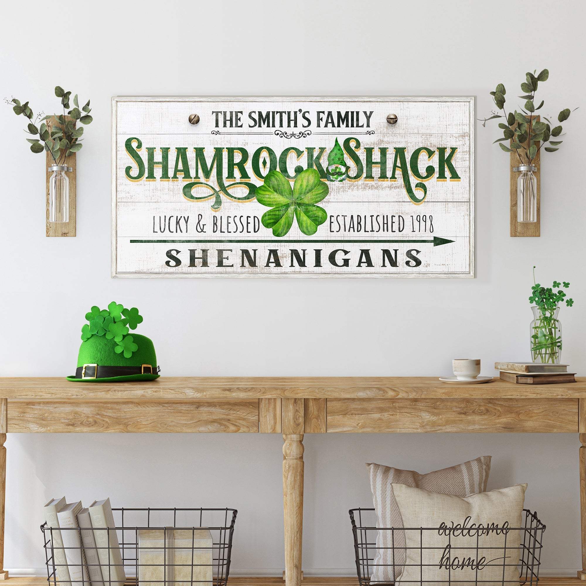 Custom Shamrock Shack Sign - Tailored Canvases - Flyclothing LLC
