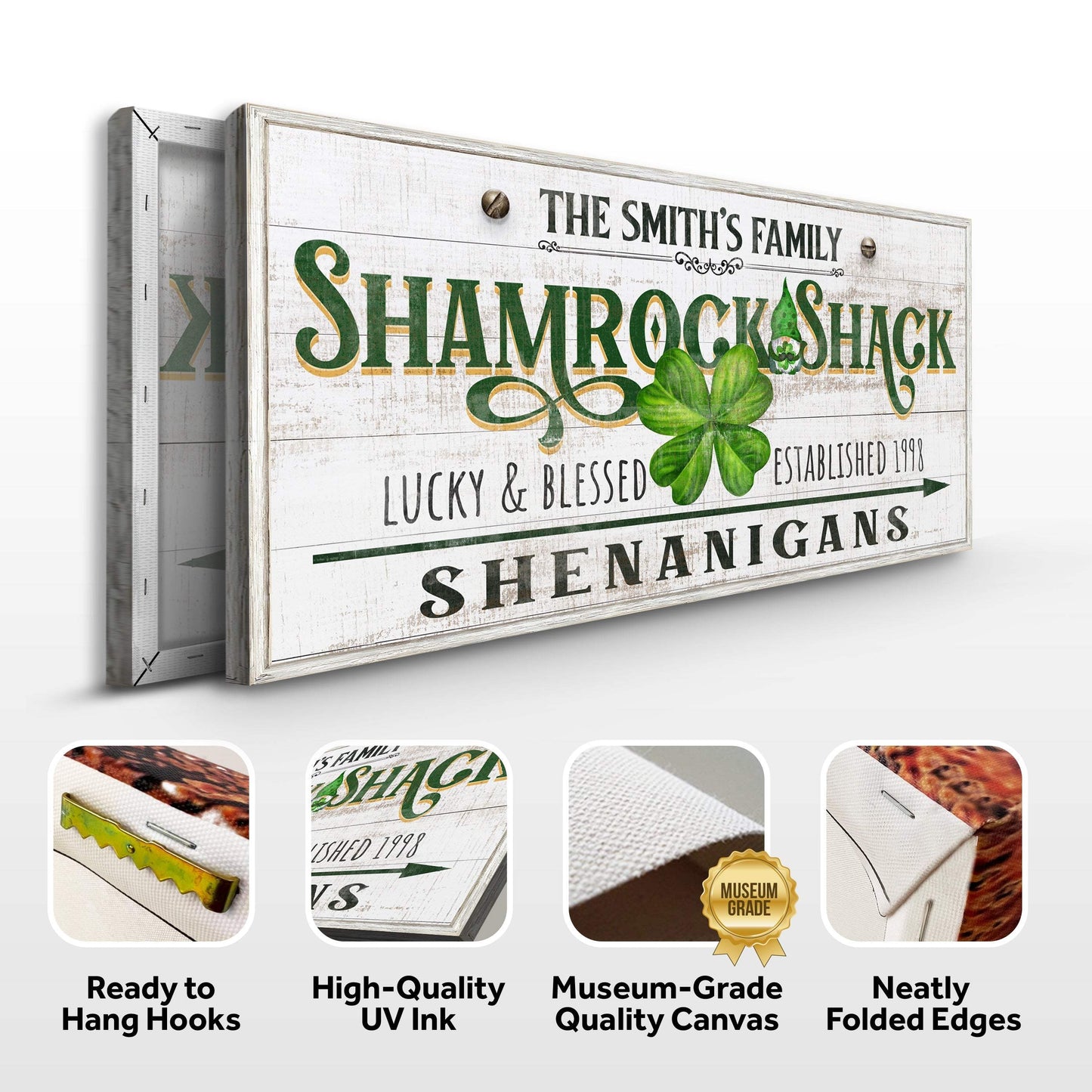 Custom Shamrock Shack Sign - Tailored Canvases - Flyclothing LLC