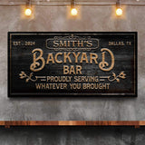Custom Vintage Rust Basement Bar II - Tailored Canvases - Flyclothing LLC
