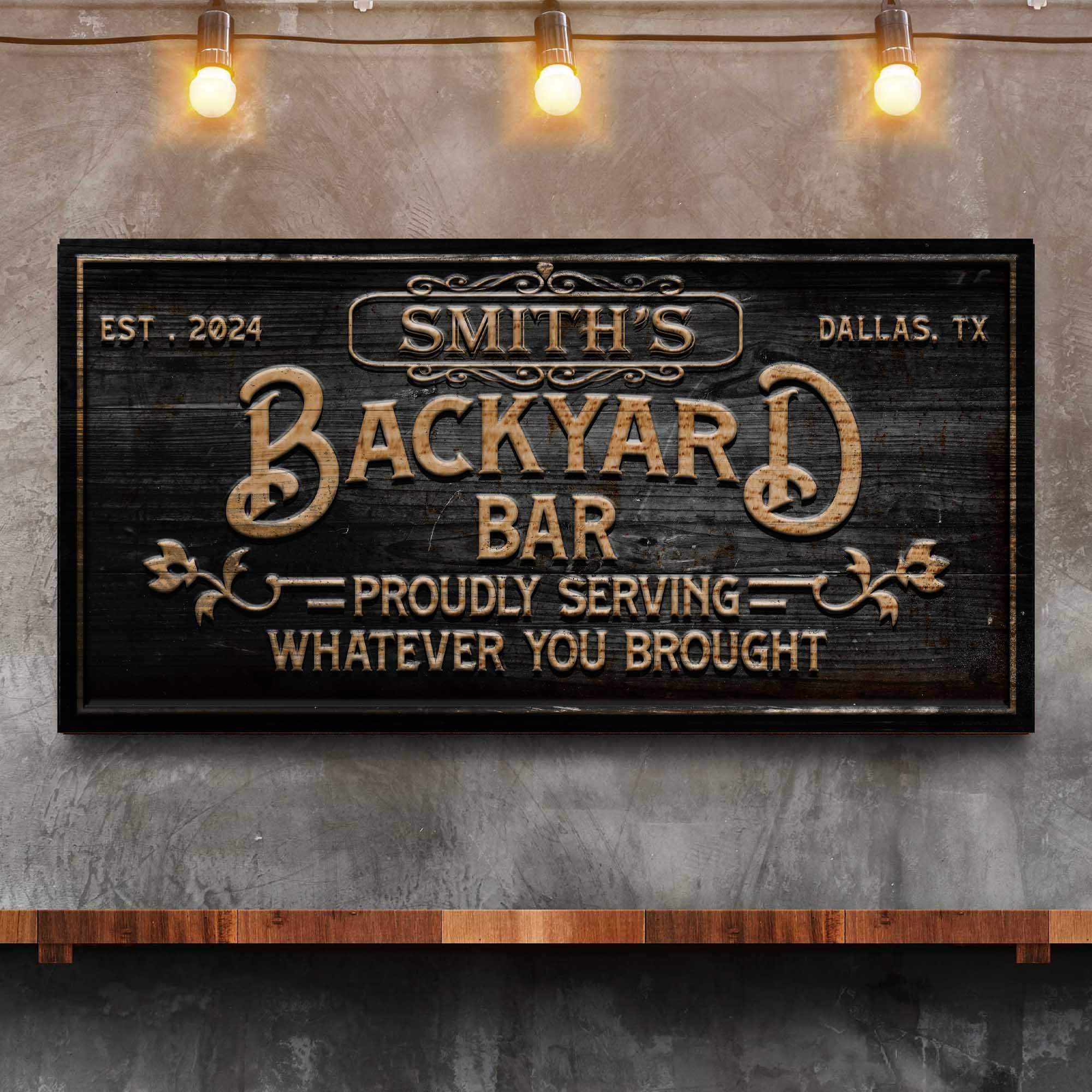 Custom Vintage Rust Basement Bar II - Tailored Canvases - Flyclothing LLC