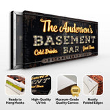 Custom Vintage Rust Basement Bar Sign III - Tailored Canvases - Flyclothing LLC