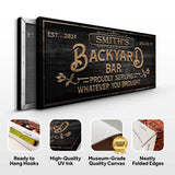 Custom Vintage Rust Basement Bar II - Tailored Canvases - Flyclothing LLC